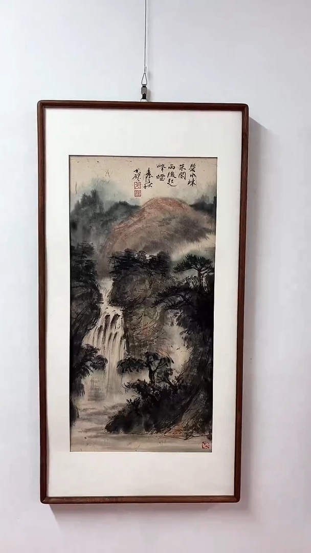国画戈老师绘画作品 带荣宝斋宁波证书 不带框