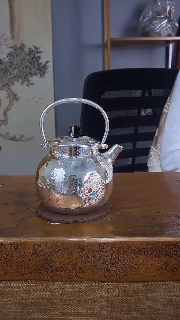 不二银工提梁烧水壶