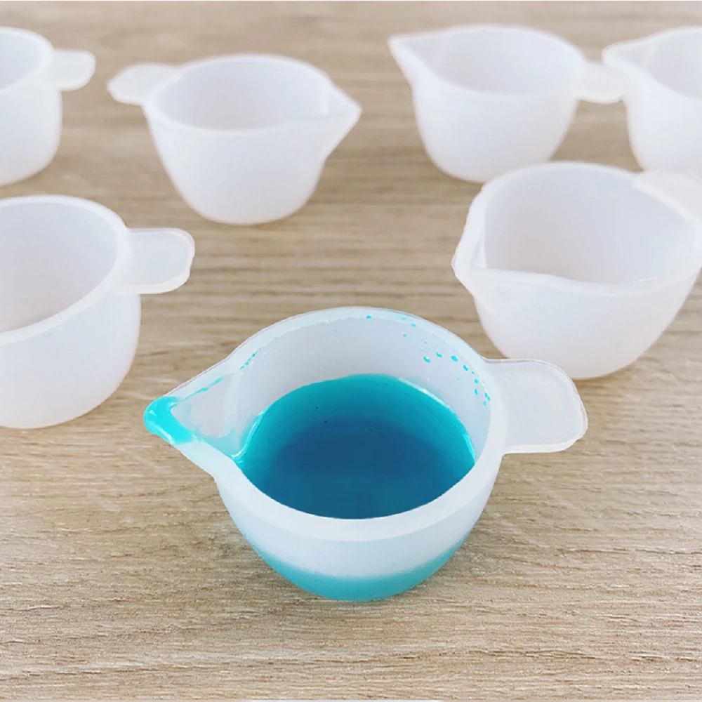 diy滴胶模具调色杯小分胶杯分装杯水晶滴胶搅拌消泡硅胶量杯