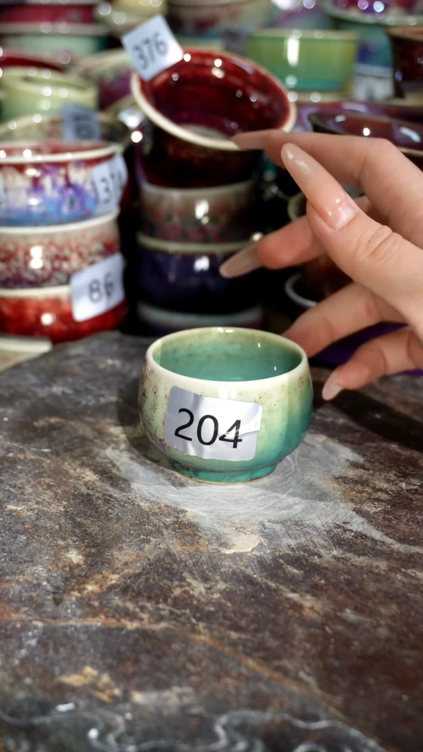 摆件精品窑变钧瓷茶器