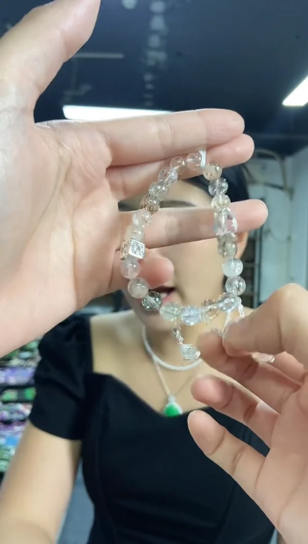 水晶手链未镶嵌闪购链接多样性发其一颜色微差