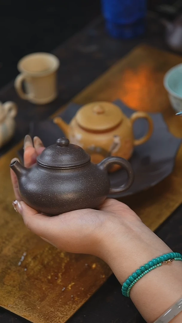 茶壶紫砂伊***3容天手工桃花泥（煤）