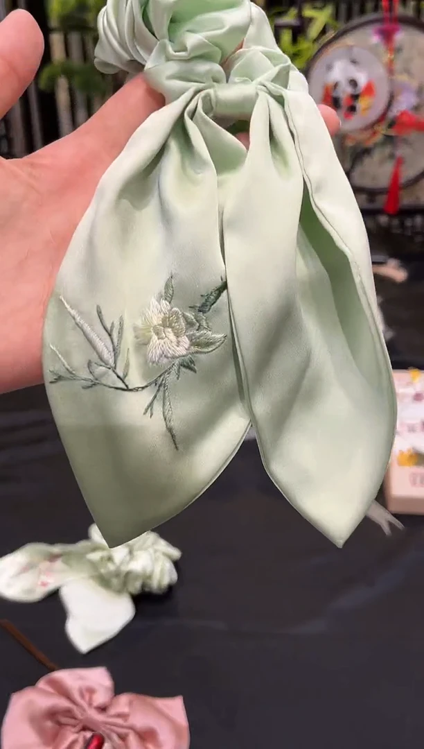 织绣安*?非遗绒花手工饰品