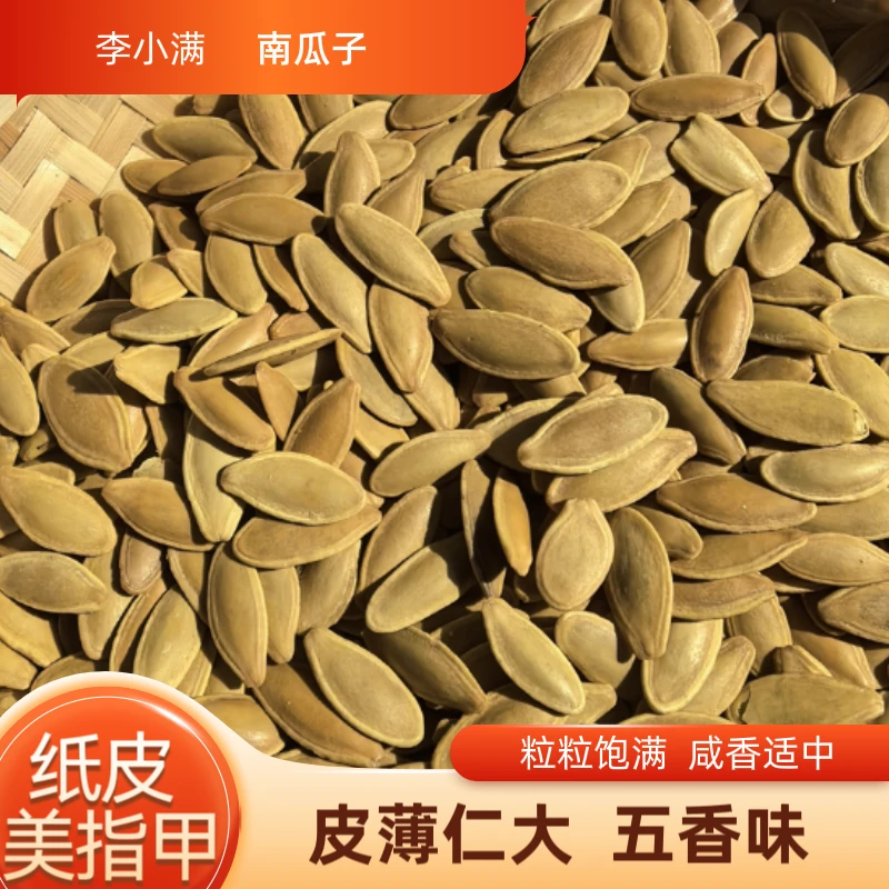 (尝鲜价)新货南瓜子美人甲瓜子五香味大粒皮薄仁香零食追剧年货