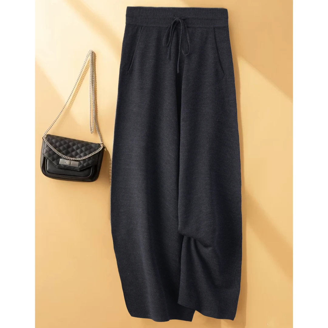 打动人心的裤型黄金配比桑蚕丝女士精纺长裤 YX7T25006