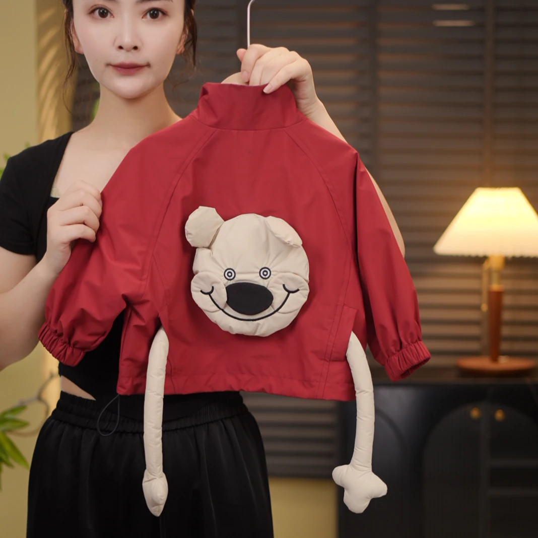 【现货春款】2024春季新品运动风潮流开衫休闲长袖女男童外套35292