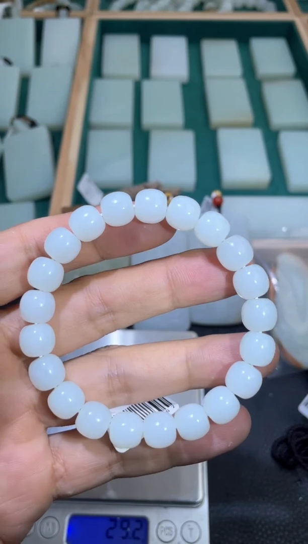 未镶嵌手链和田玉手串卡10
