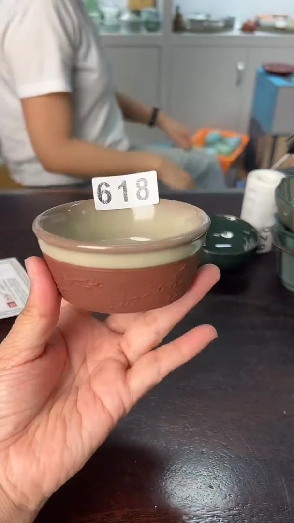 龙泉云间青瓷小米茶器