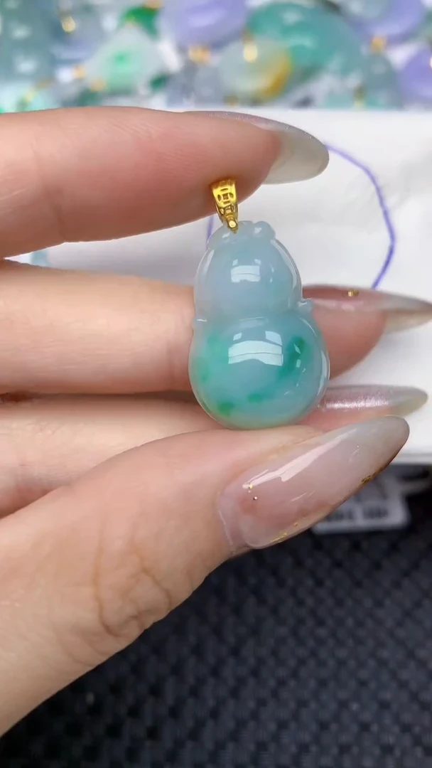 颈饰未镶嵌翡翠天然缅甸翡翠a货百元以上9元证书费自理