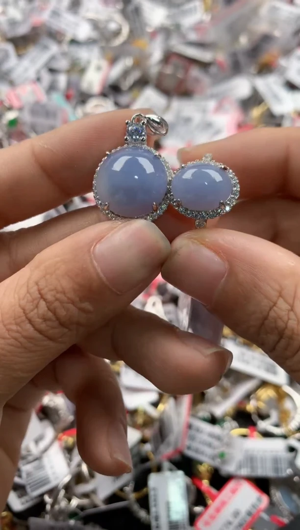 银S925镶嵌戒指翡翠3333    9