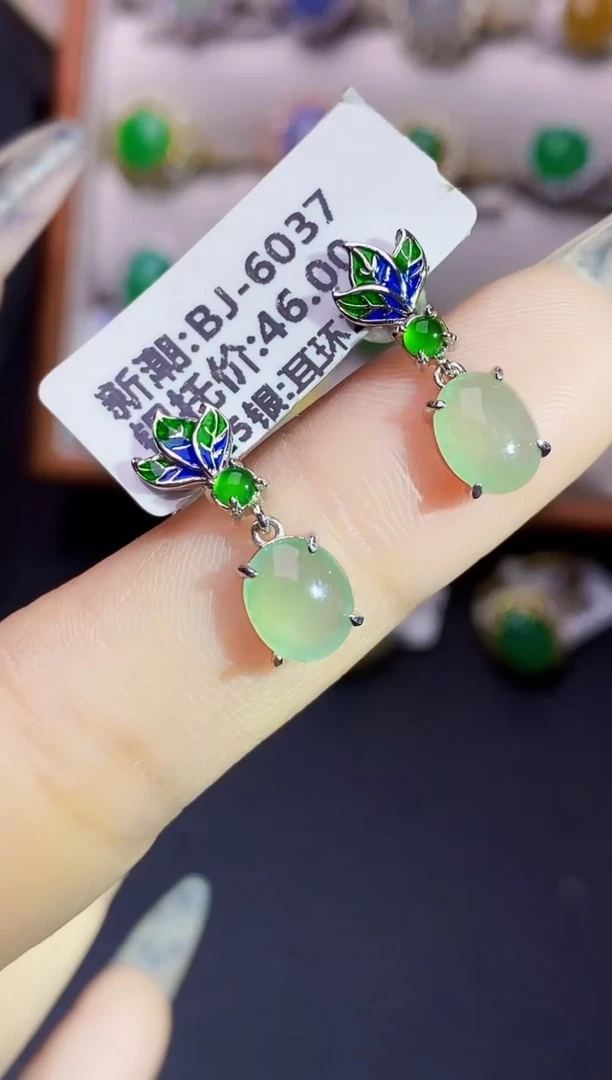 银S925镶嵌戒指翡翠5581