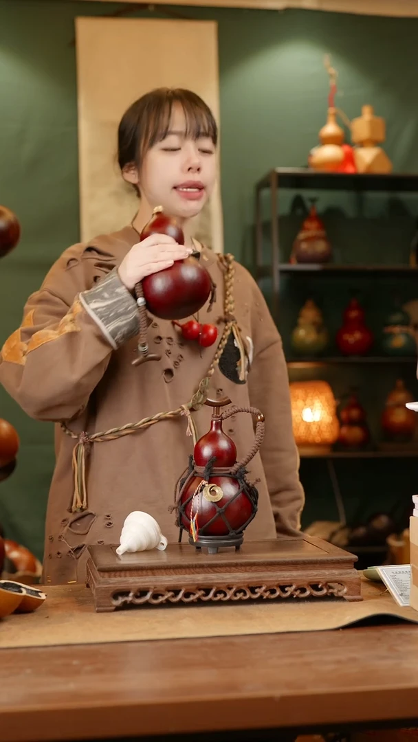 22号精品天然大漆酒葫芦一物一拍~