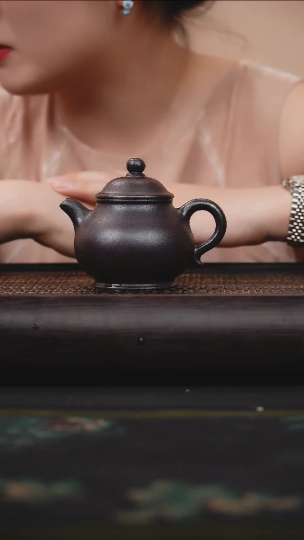 茶壶紫砂石黄 潘壶