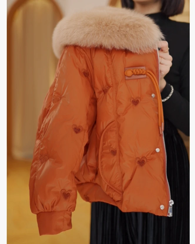 【HZ】新年战袍 | 爆款高端气质毛领百搭保暖纯色冬季羽绒服