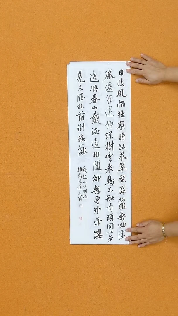 书法杨仁根  （文甫）江西理S  23*68cm