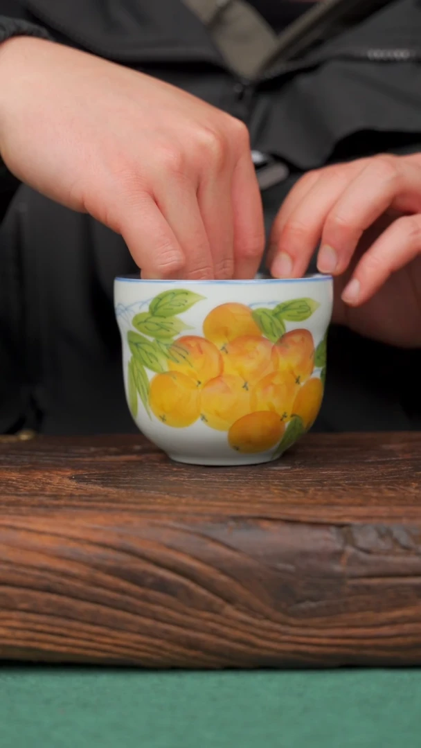 【闪购商品】瓷片49景德镇杯釉下手工手绘瓷器