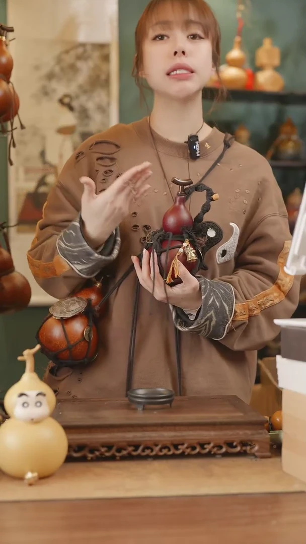 【闪购商品】166号精品天然大漆工艺防渗内胆酒葫芦~