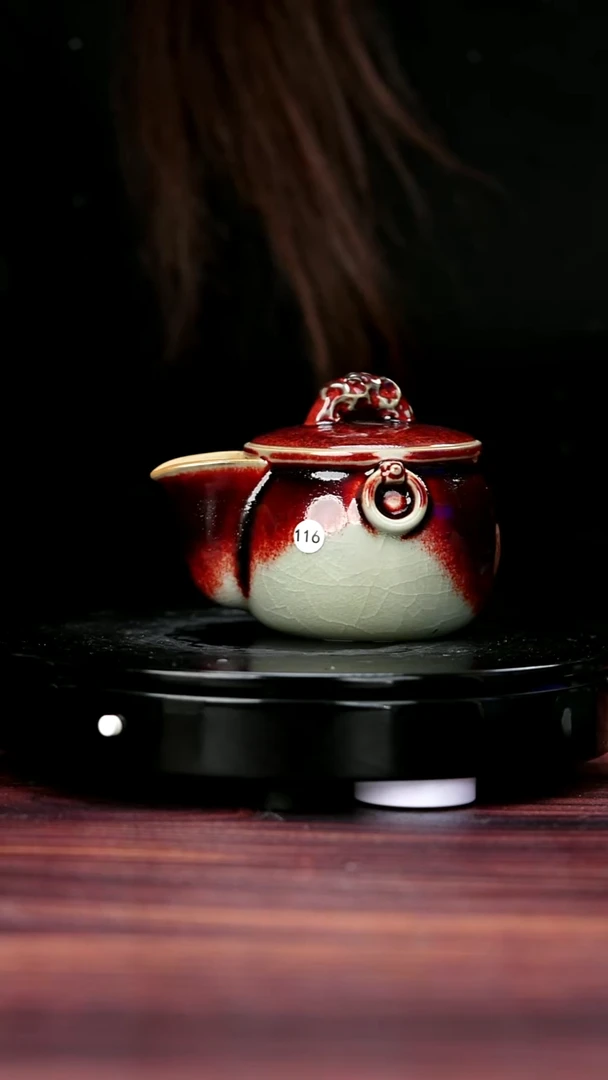 杯子116#崔小宁一级品原矿钧瓷快客壶