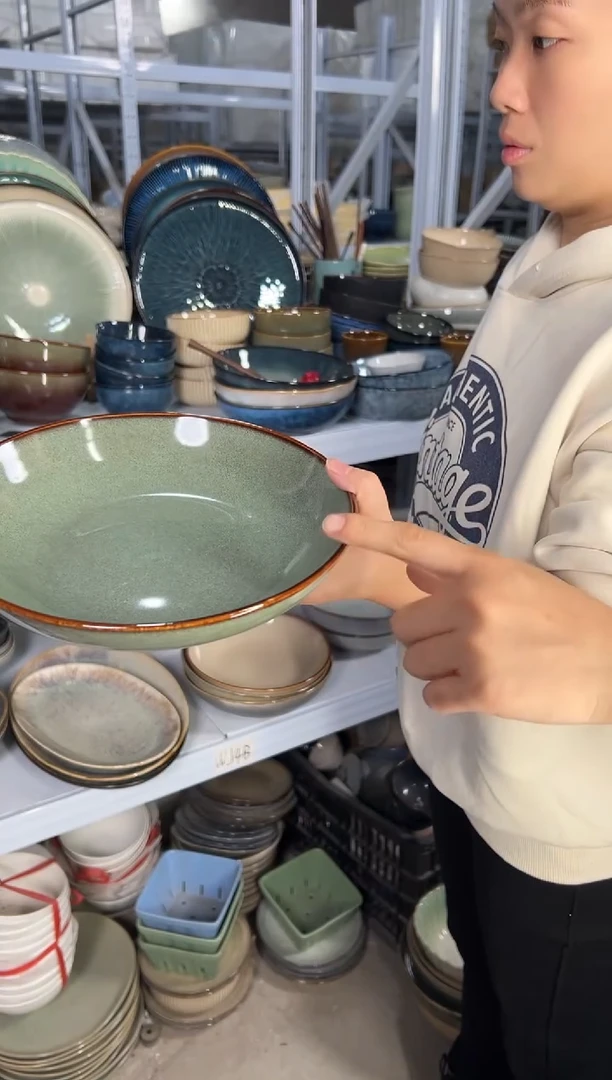 陶瓷外贸尾货瑕疵满20包邮X深盘C4B