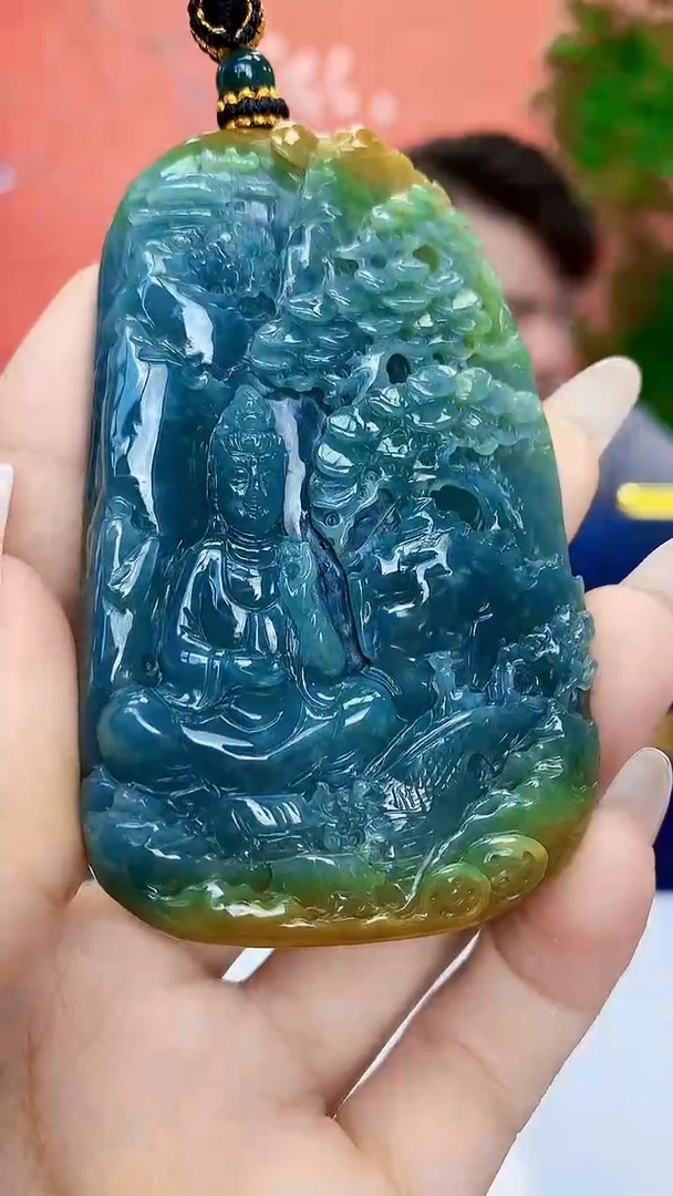未镶嵌定制翡翠5060ty-毛货挂件28