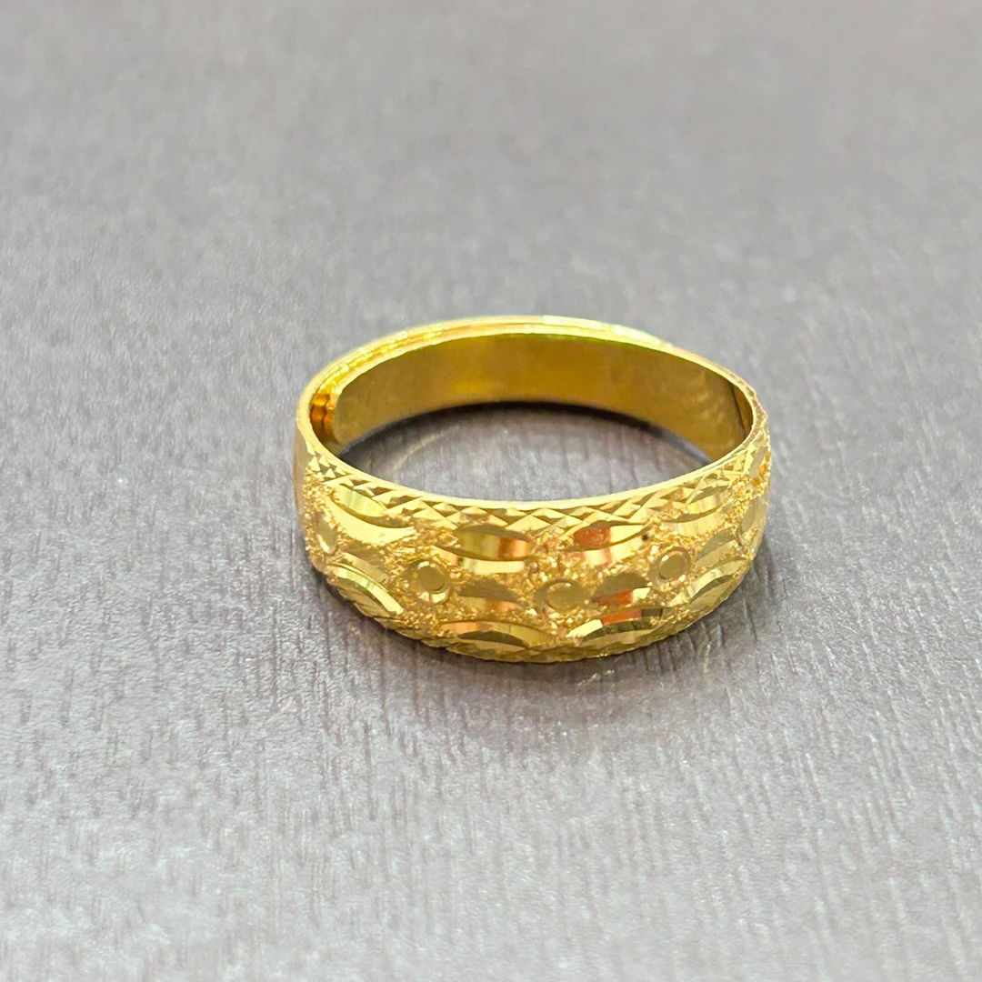 【店长专享】足金999投资金攒黄金车花群燕戒ZBHJJ446克重多退少补