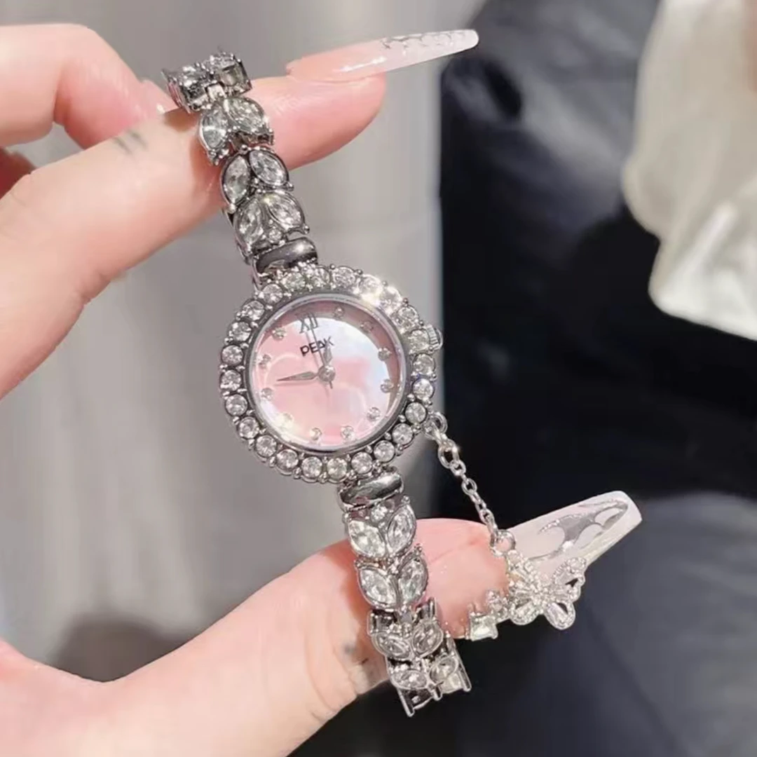 【中国匹克】正品气质美人鱼新款女士手表满钻轻奢时尚女学生腕表