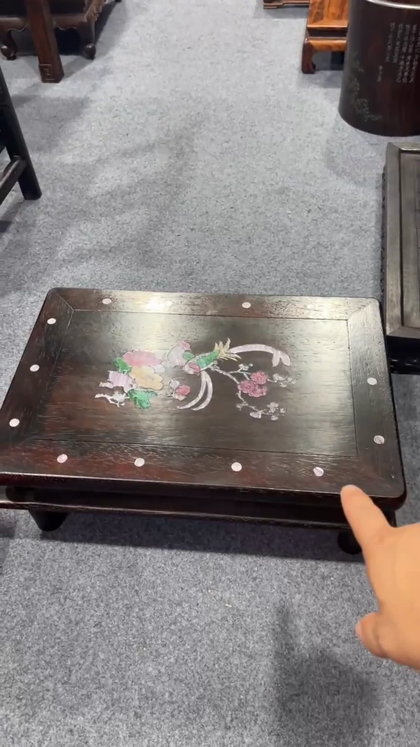 木木 螺钿镶嵌案上几  飘窗桌