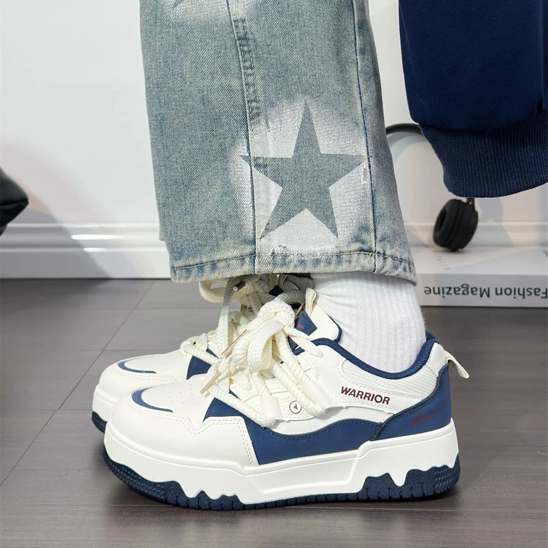 回力厚底板鞋女新款原创设计今年流行配裙子小白鞋女百搭大头鞋女