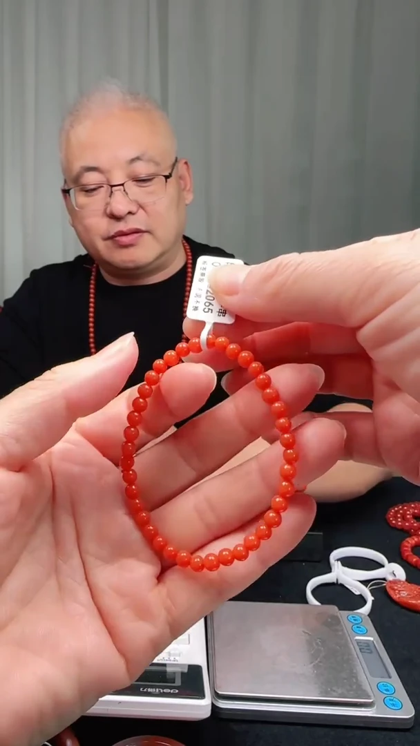 未镶嵌多样性发一件南红玛瑙【云端】4mm保山圆珠单圈