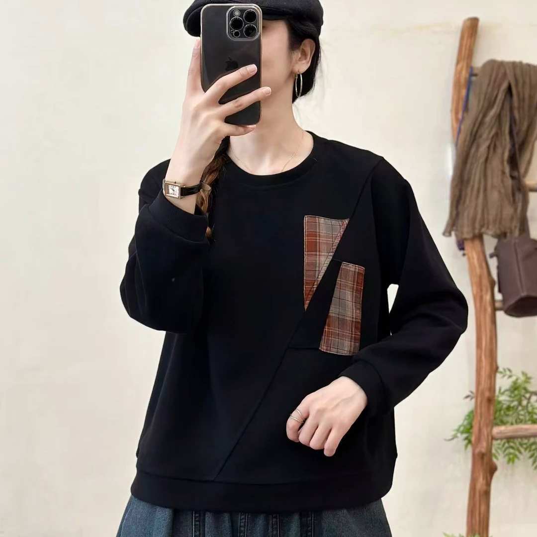 15577新款春秋休闲减龄显瘦长袖时尚卫衣