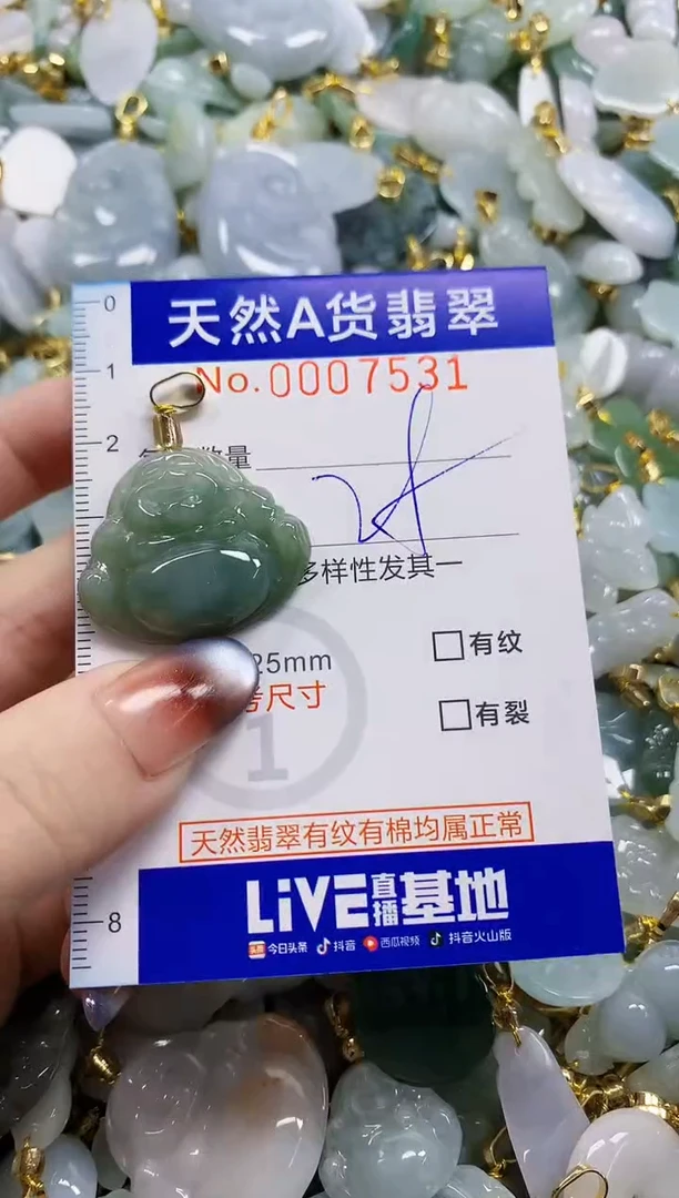 颈饰未镶嵌翡翠天然A货翡翠