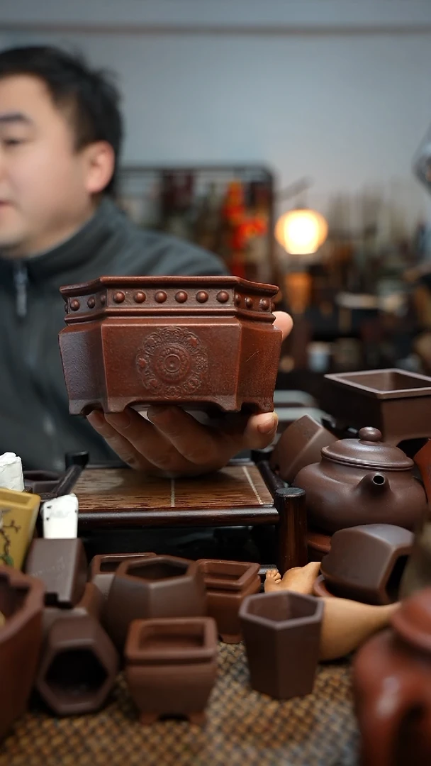 紫砂花盆長木軒精品紫砂