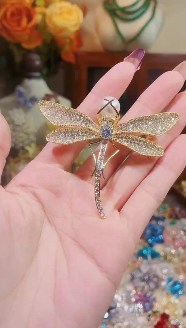 合成立方氧化锆铜合金蜻蜓