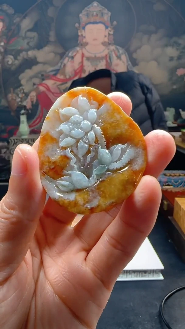 【闪购商品】定制翡翠未镶嵌L-@@QJXC12155