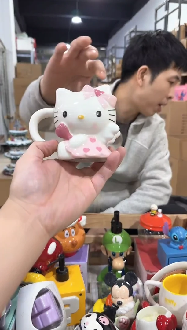 瓷片原盒kt猫天使杯杯杯