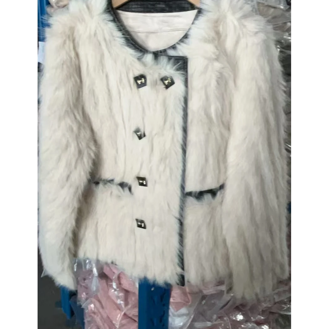 圆领冬季长袖短外套大衣设计师百搭小香风女士气质轻奢编织