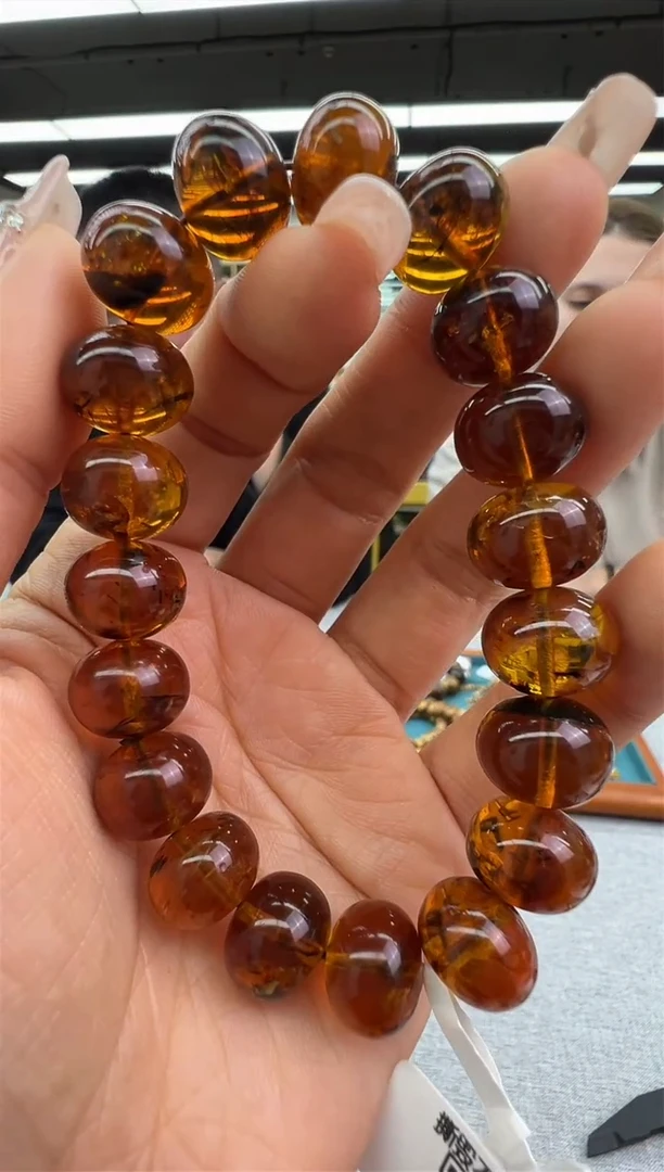 【闪购商品】琥珀手链未镶嵌127秒拍号