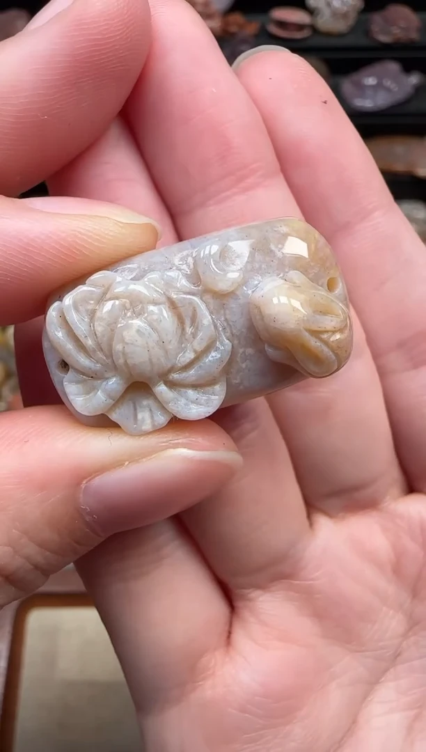 颈饰未镶嵌硅化珊瑚（珊瑚玉）471
