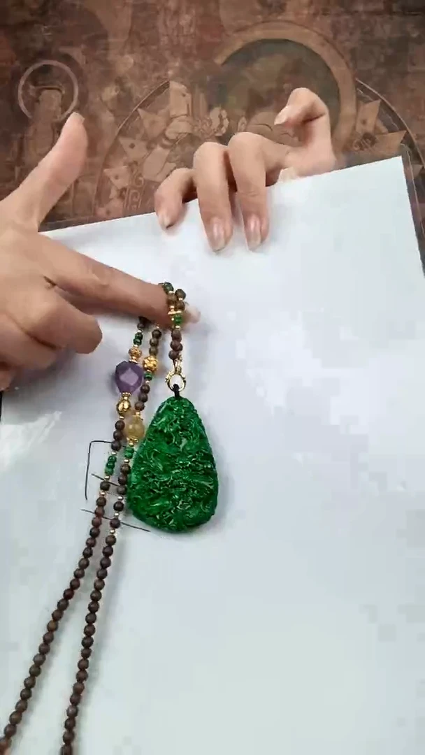 颈饰未镶嵌翡翠御*苑翡翠吊坠