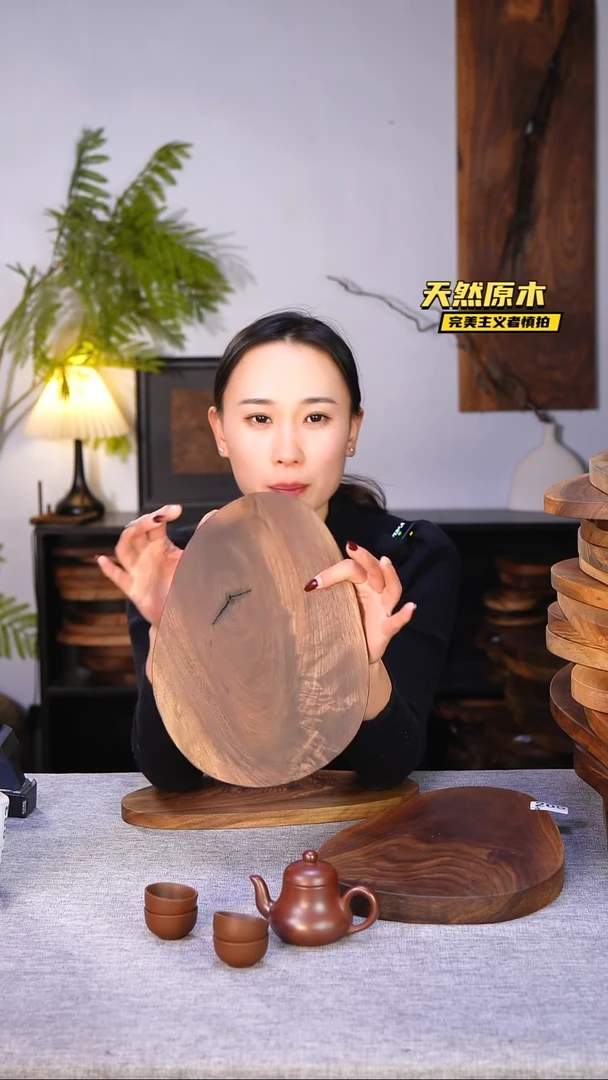 木北美黑胡桃原木.干裂疤结不属于商品质量问题完美主义者慎拍