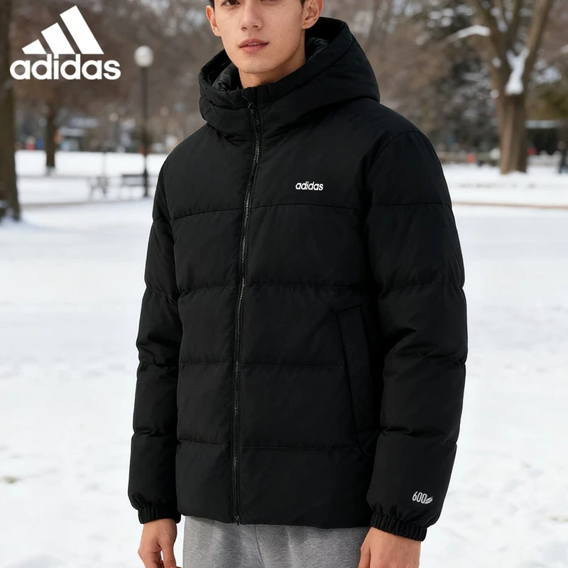 【新年战袍】阿迪达斯羽绒服男女同款加厚运动短款带帽外套KC2156