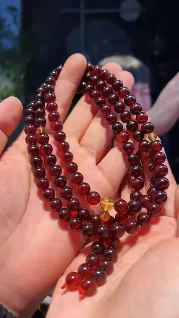 【闪购商品】琥珀手串未镶嵌8+108多圈