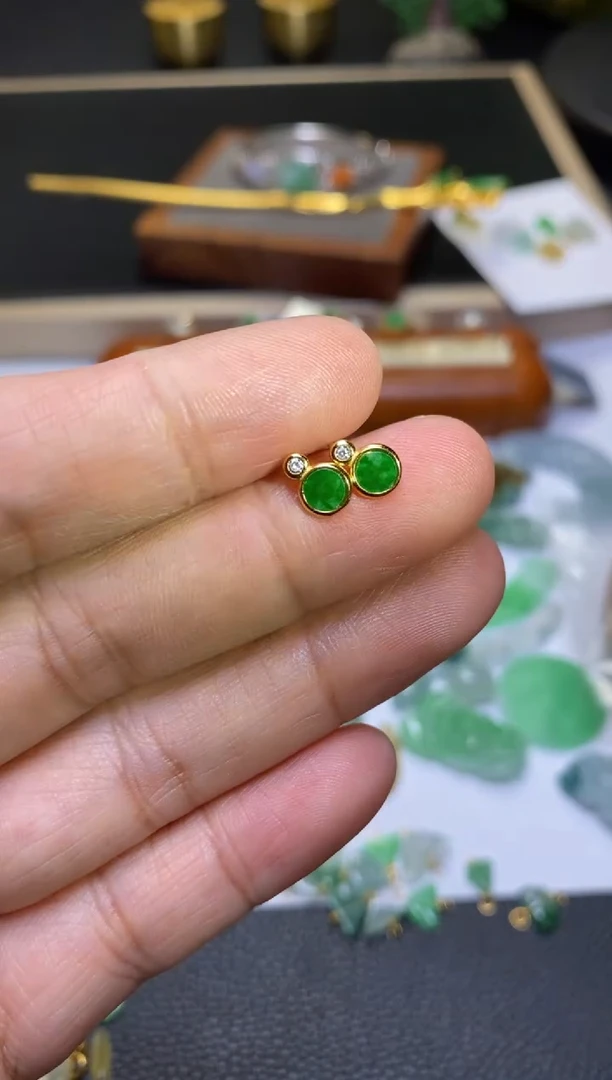 翡翠银S925镶嵌颈饰净货多样发一38988