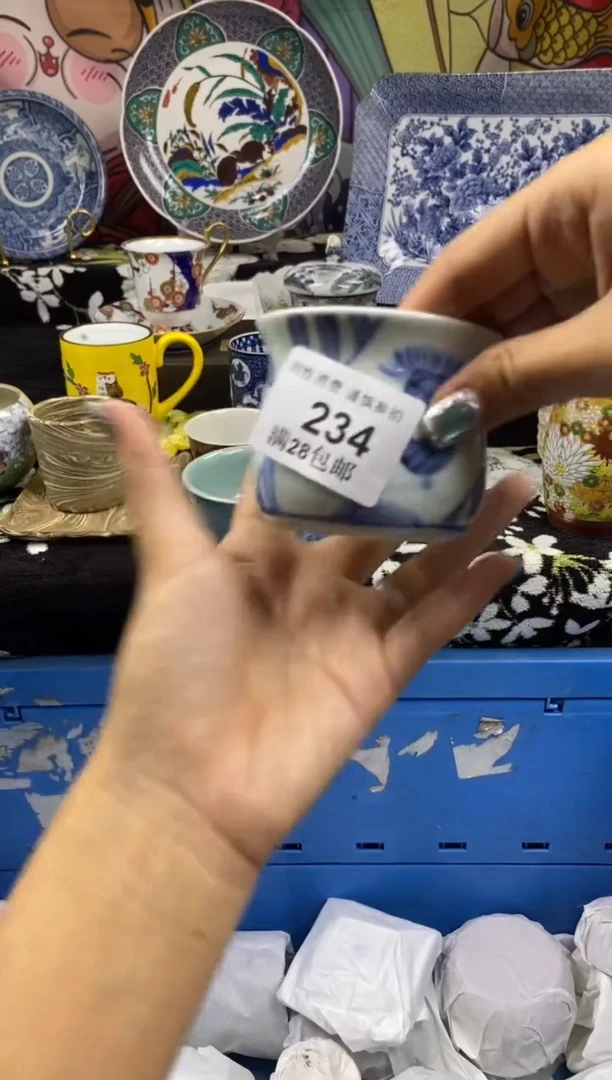 瓷片小*蛋瓷色工艺品品品品234