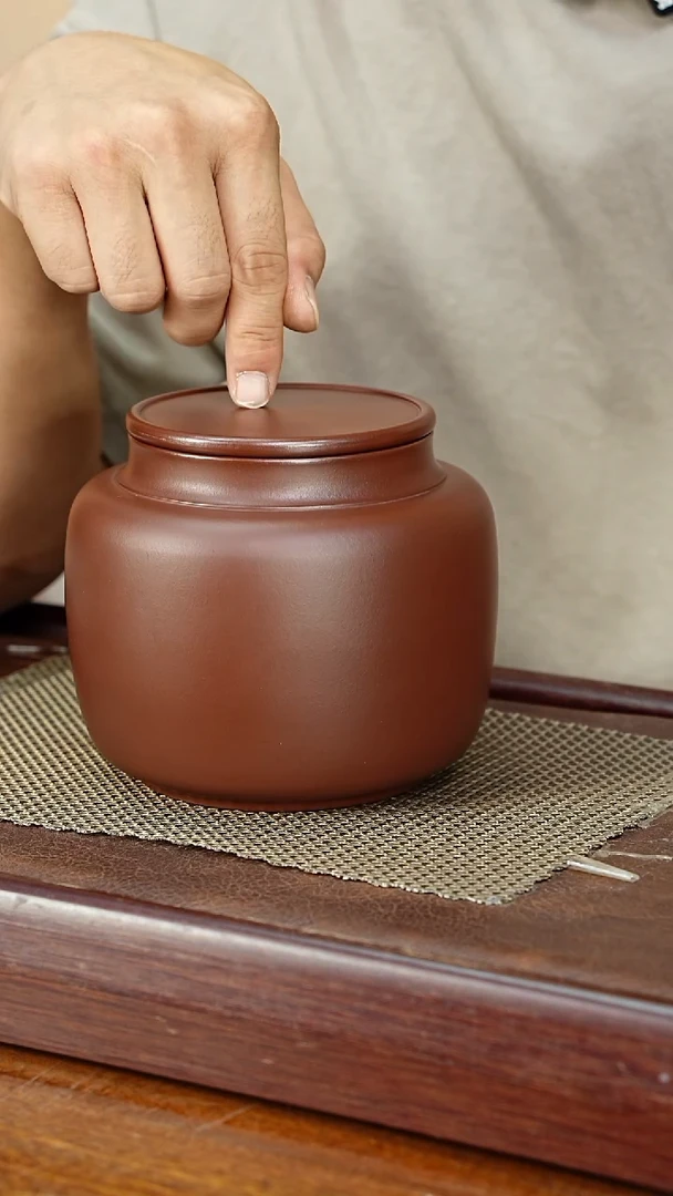 宜兴原矿紫砂茶叶罐