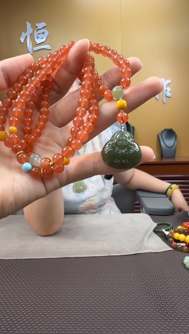 玛瑙/玉髓颈饰未镶嵌项链5-6（多样性，发一­）