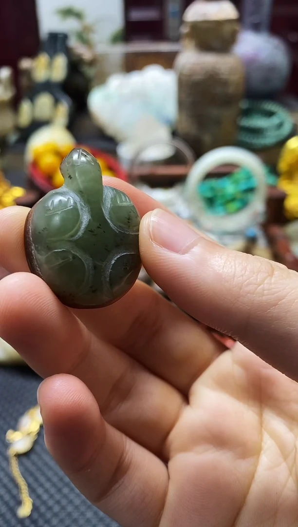 未镶嵌和田玉挂件龟