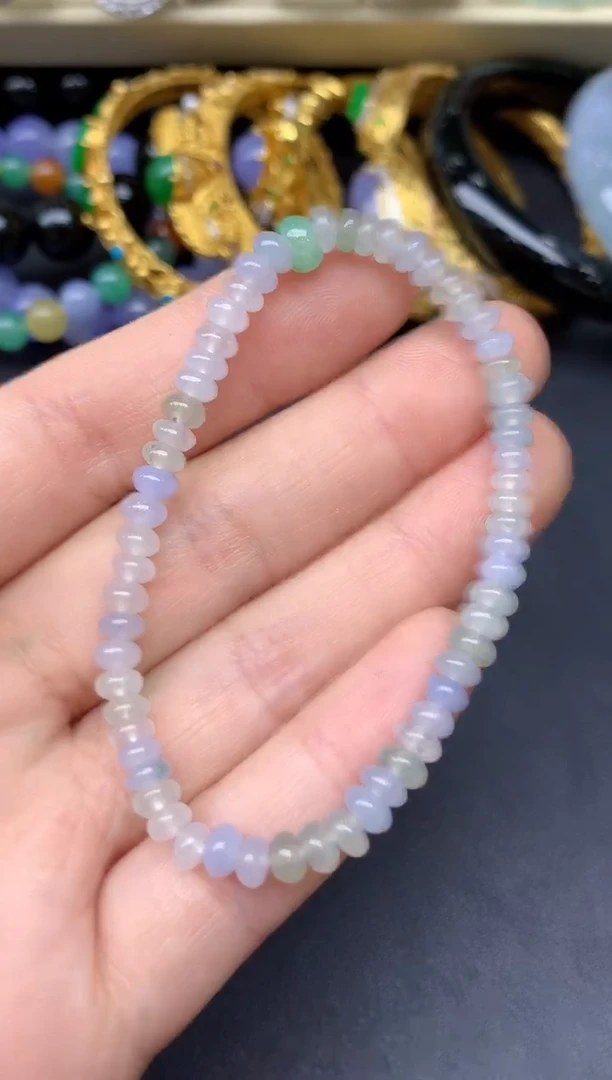 未镶嵌手串翡翠100-雪姐翡翠天天见