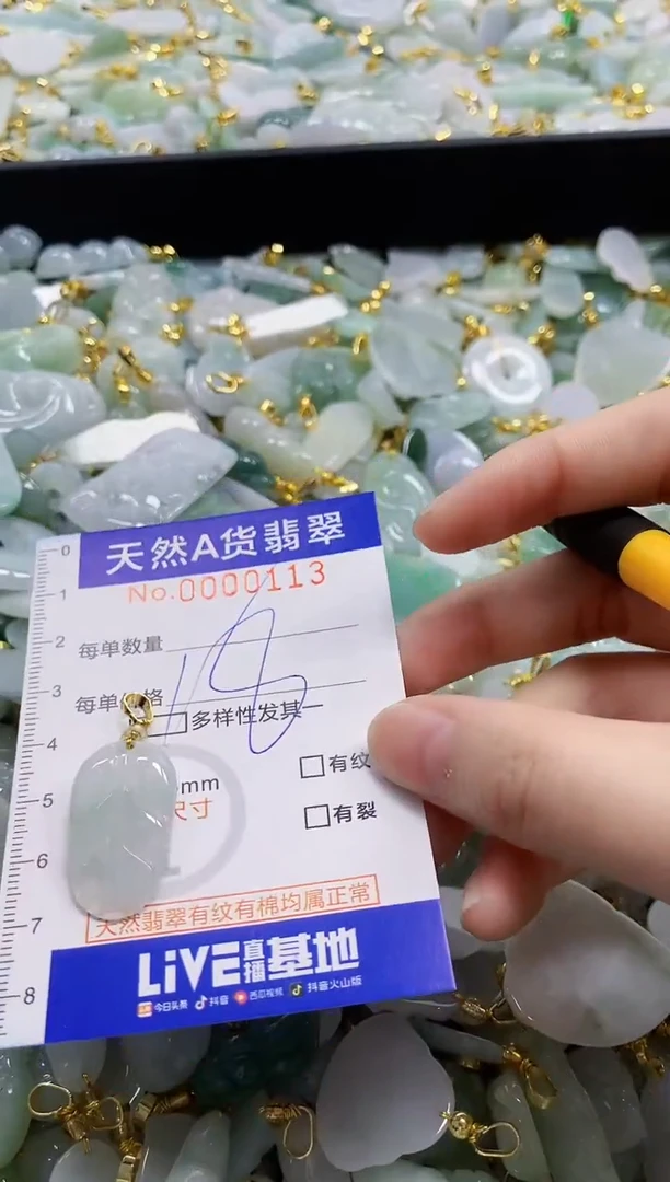颈饰未镶嵌翡翠天然A货翡翠