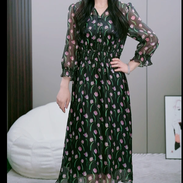 依帆专属3054新款时尚百搭潮流连衣裙